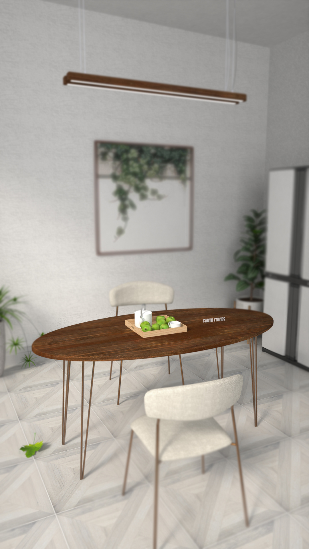 EARTHCOLORS designs resourceful Wood dining tables