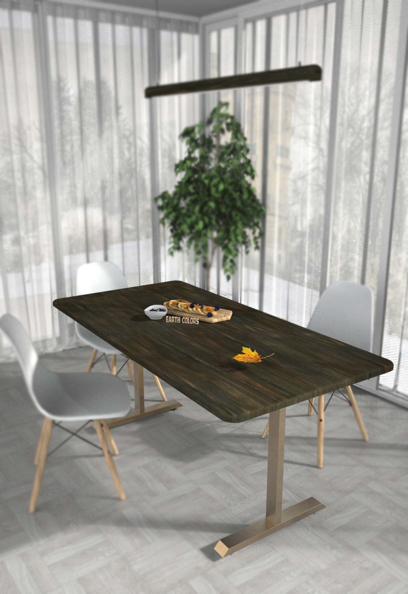 Wood slabs for dining table