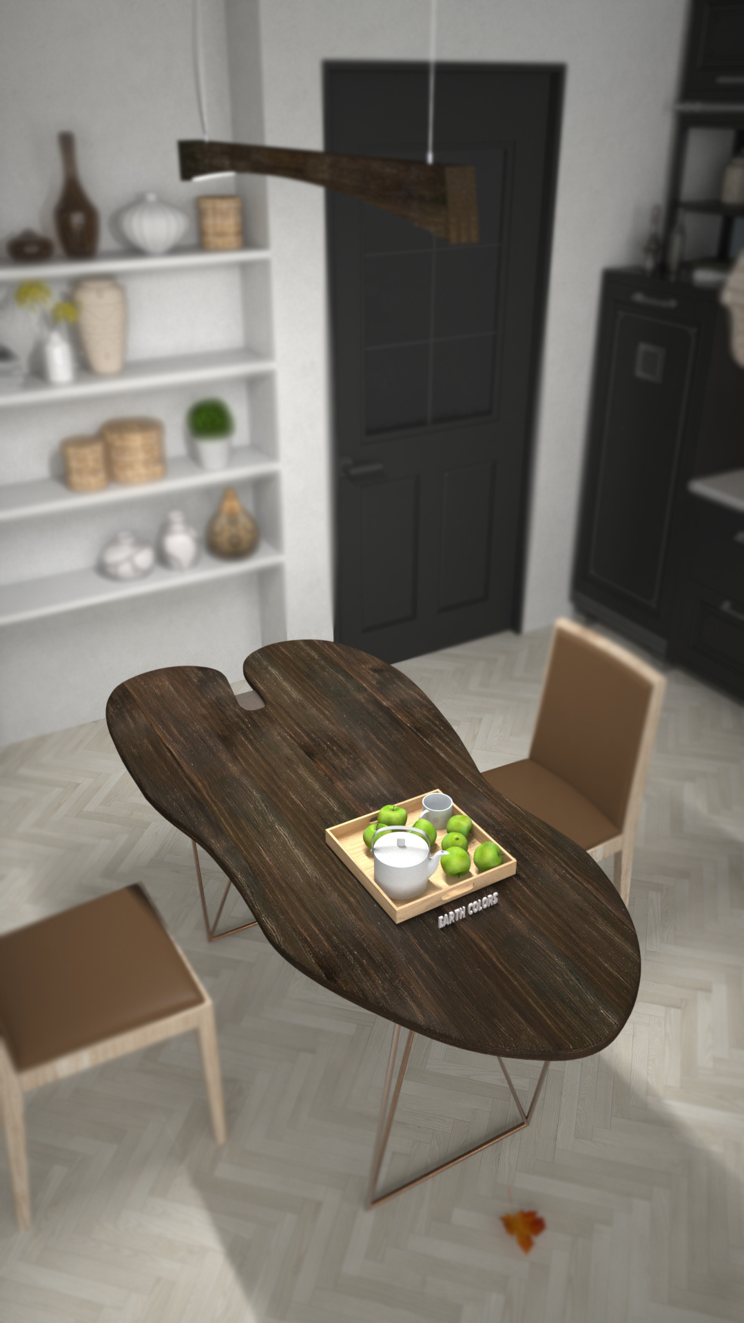 Wood tables kitchen