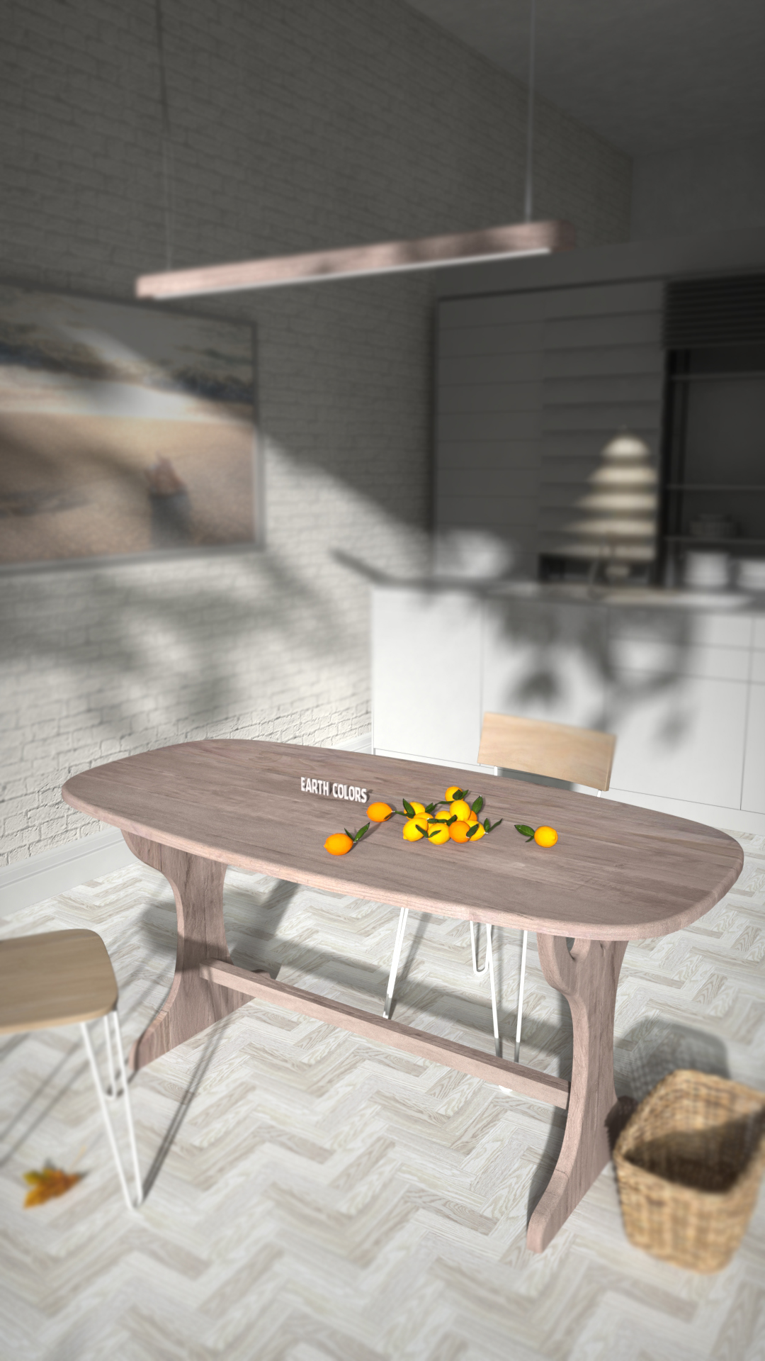 Wooden dining table modern