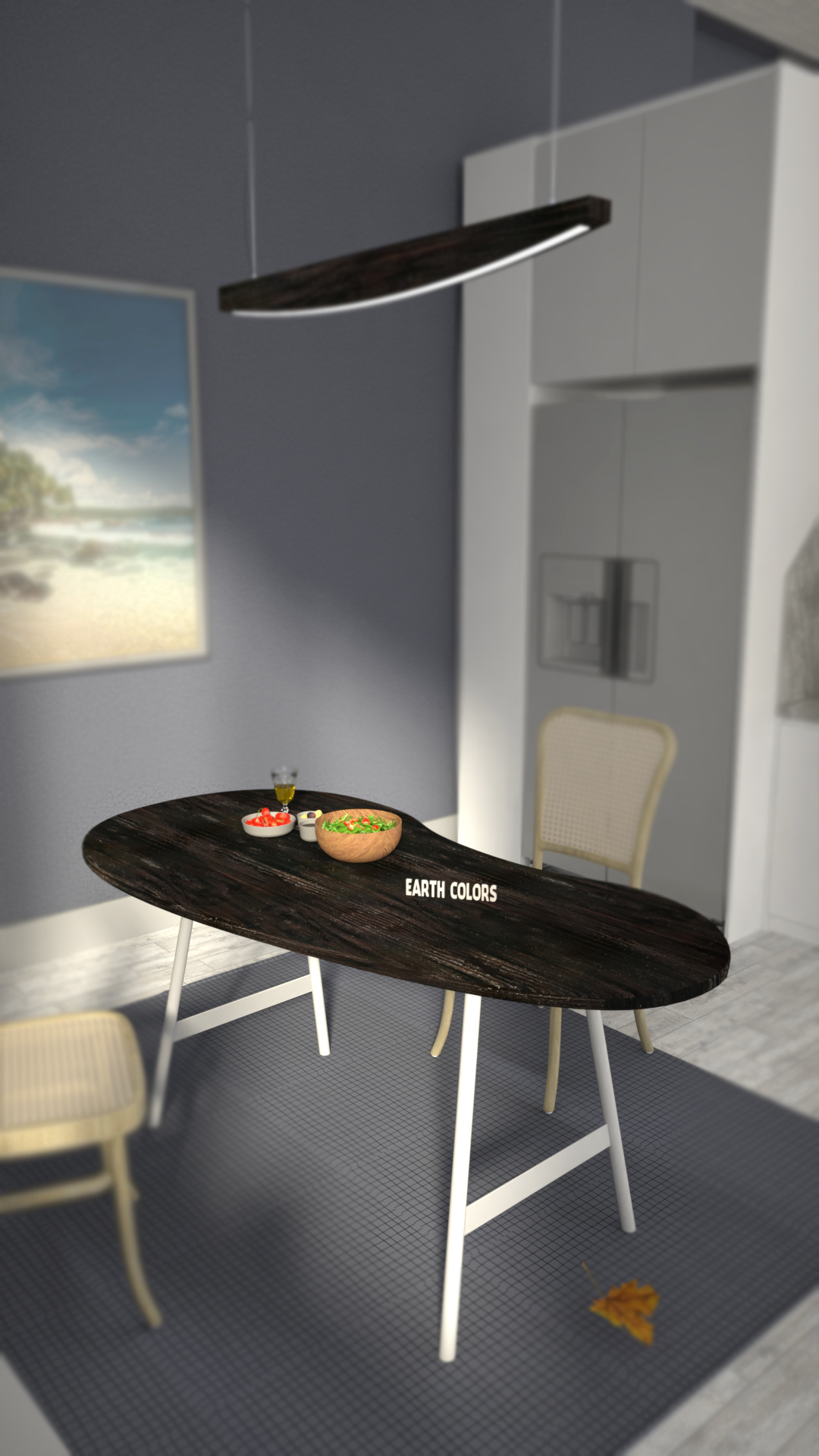 EARTHCOLORS creates Wooden dining table tops