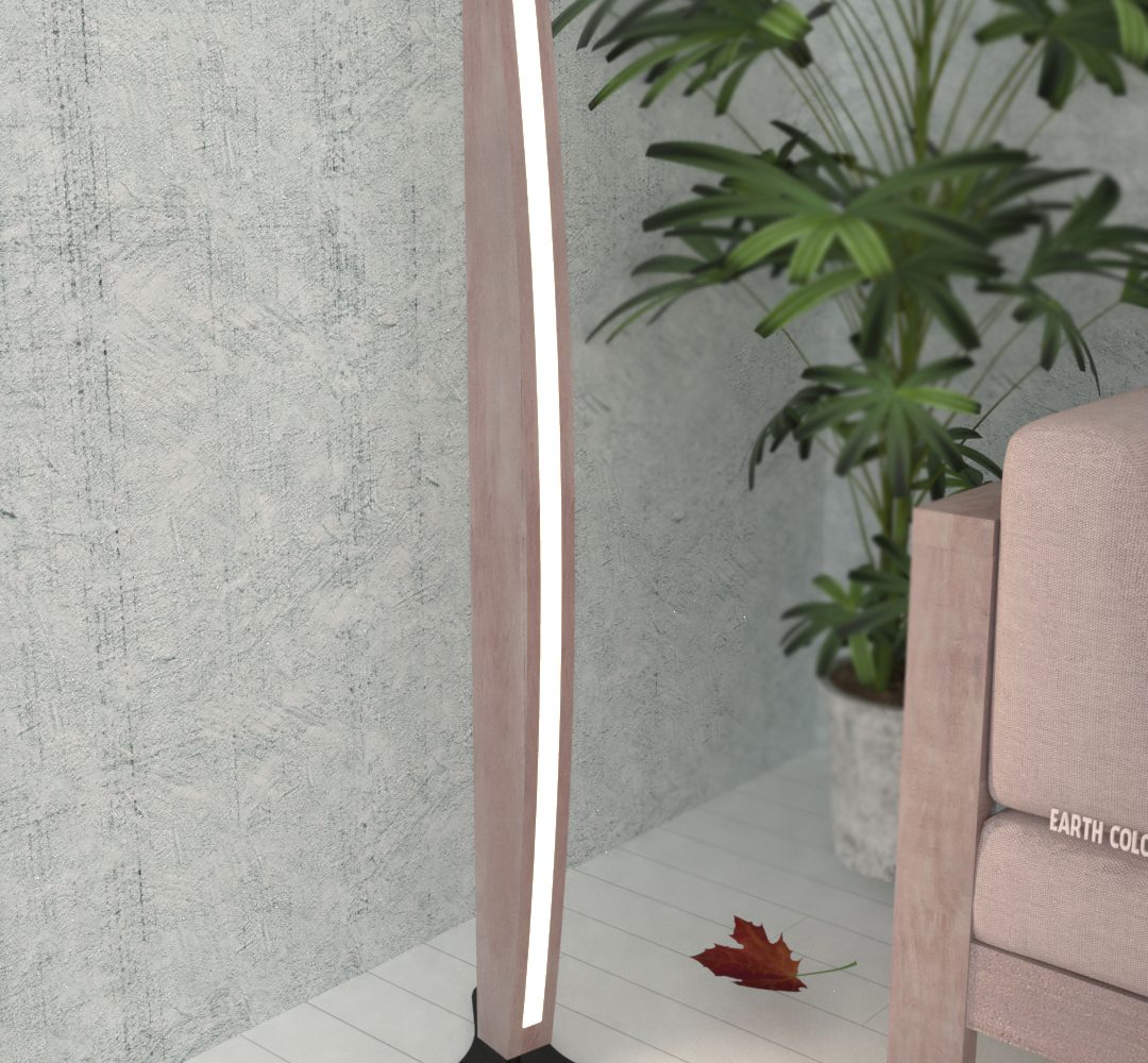 Wooden floor lamps