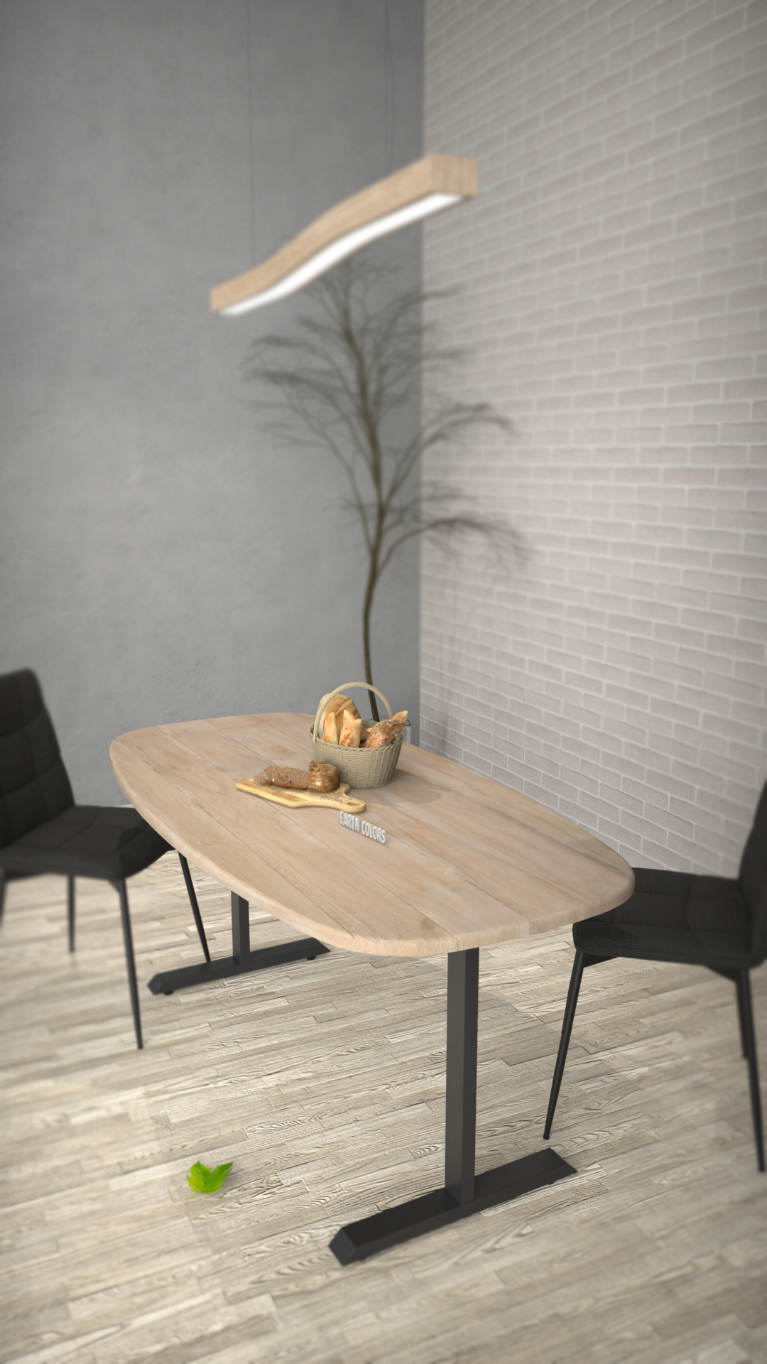 Find Wooden table black legs merely at EARTHCOLORS