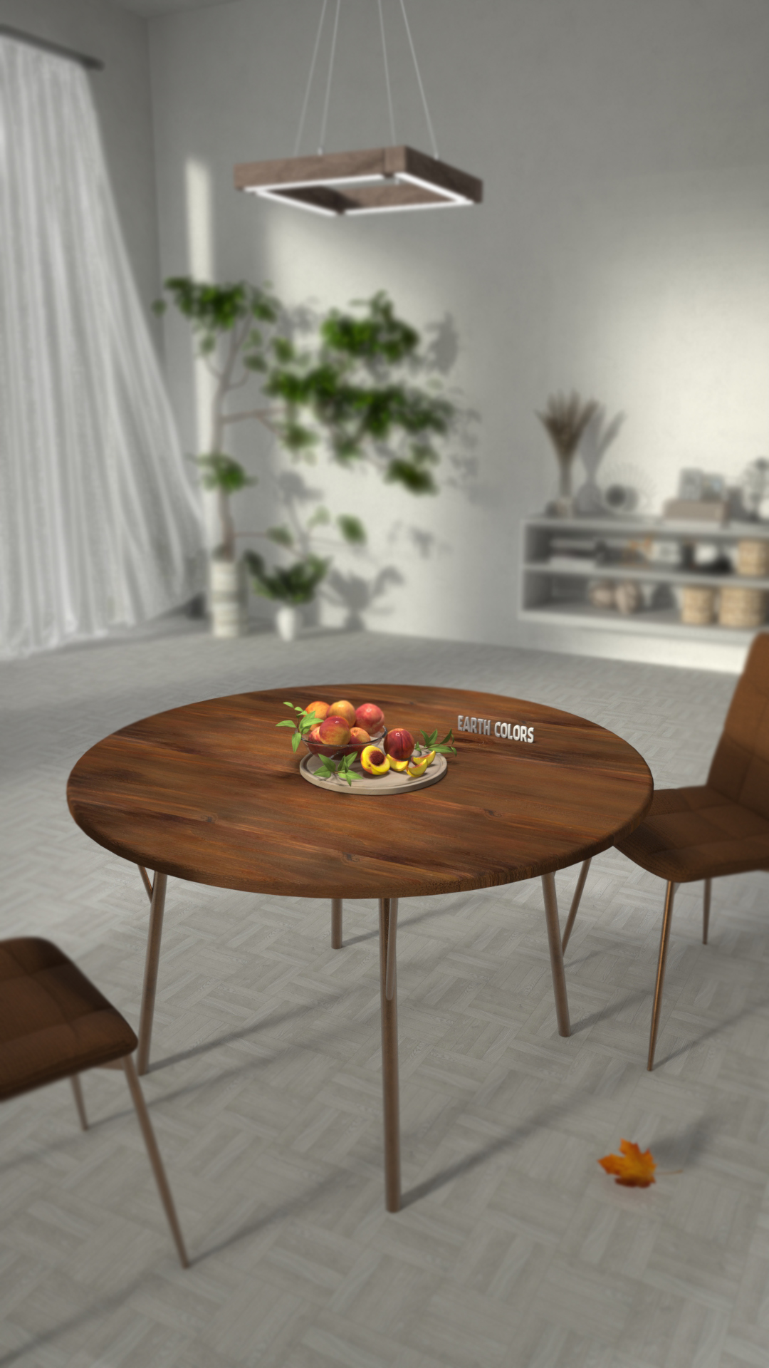 Wooden table for kitchen