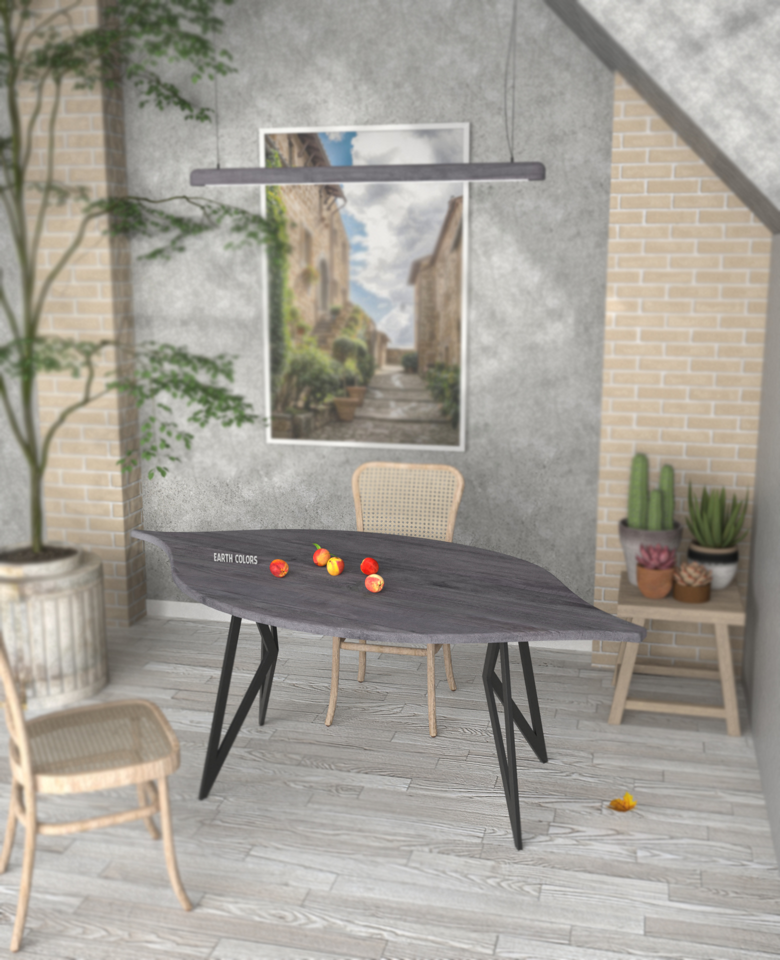Wooden table painting ideas
