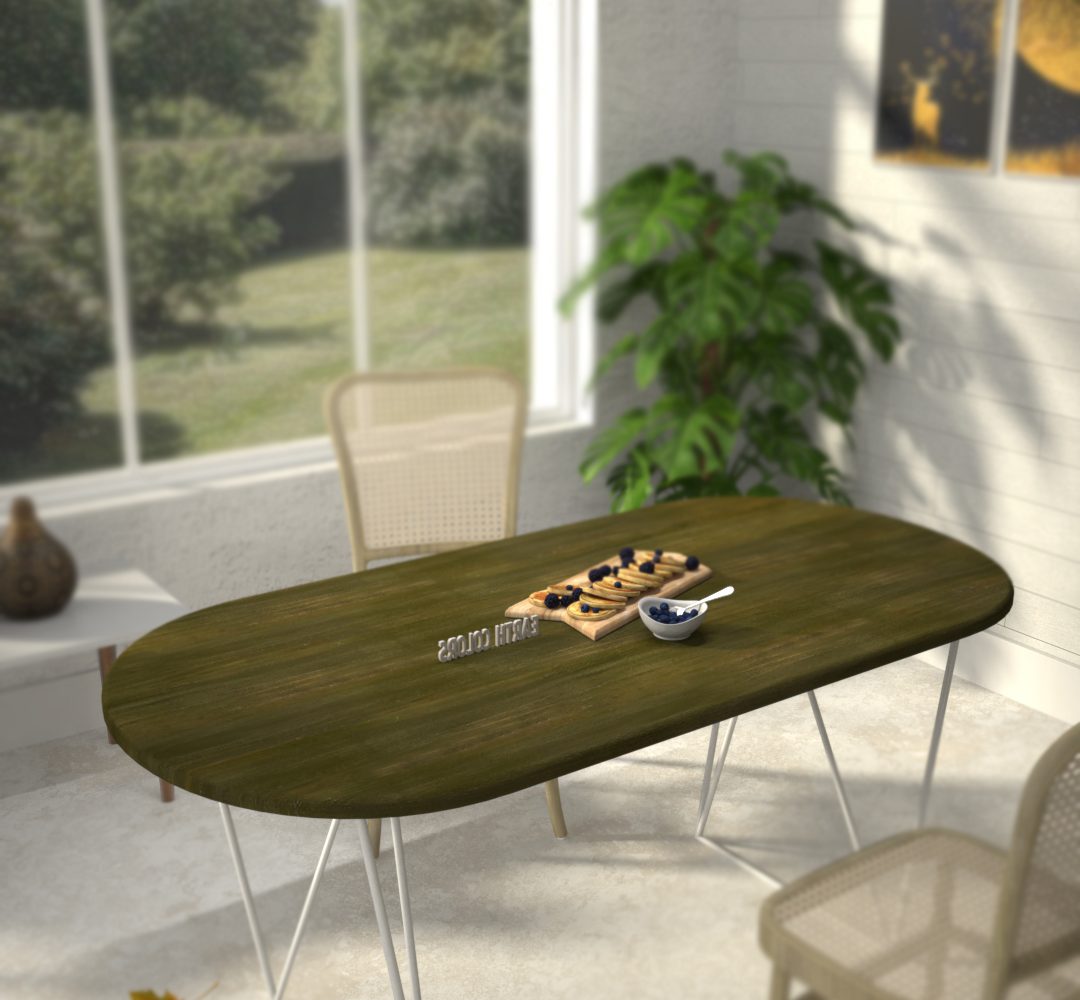 Wooden tables round