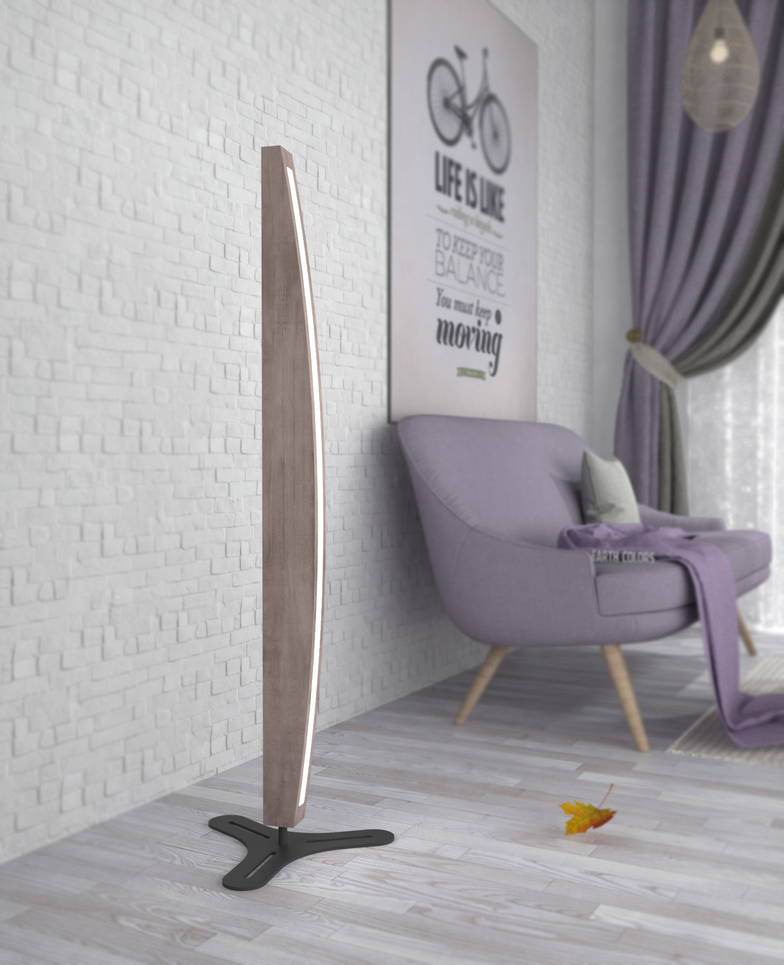 Have slim and curvy Woodlamp in your room