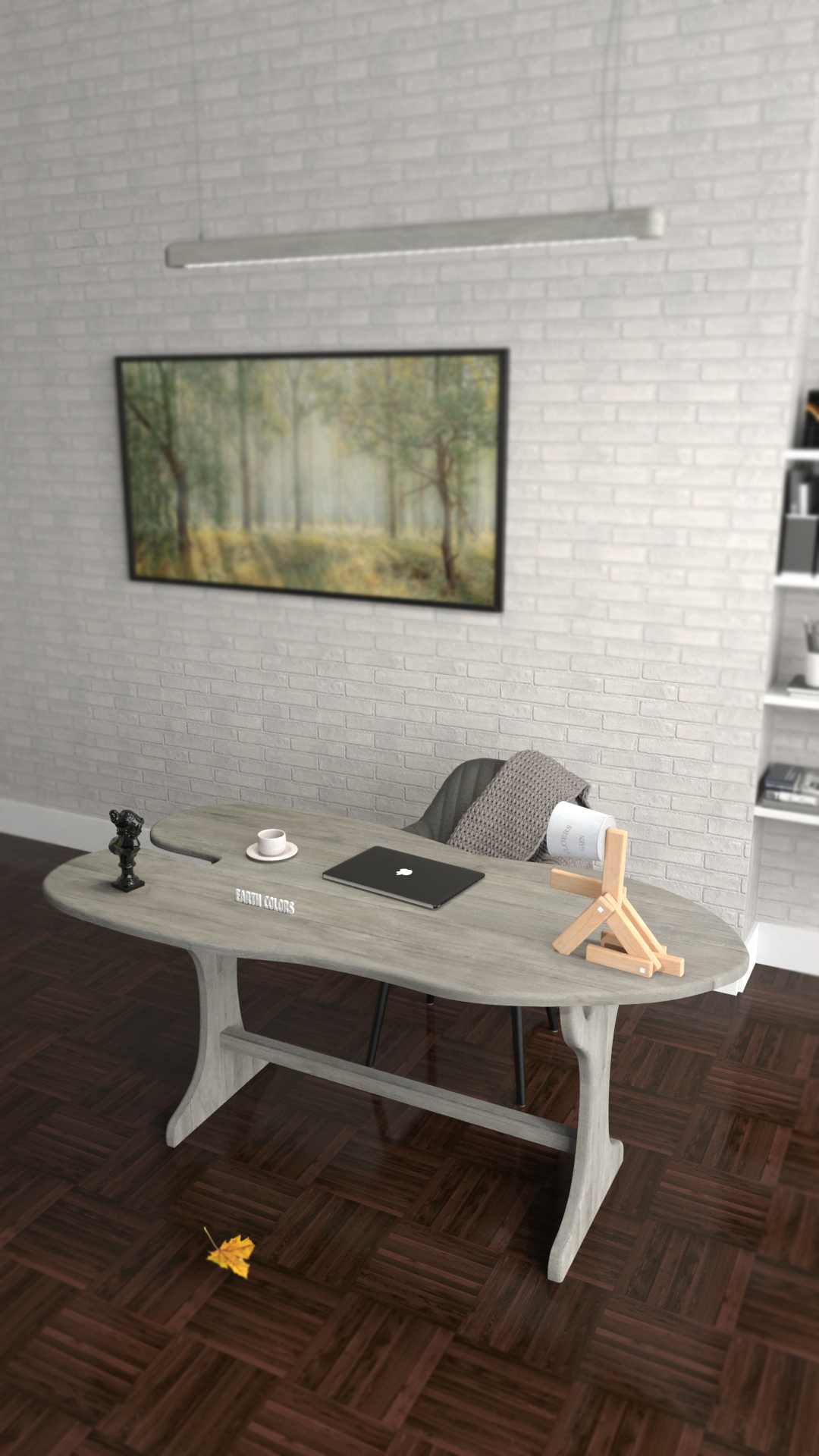 EARTHCOLORS secures solid Work desk