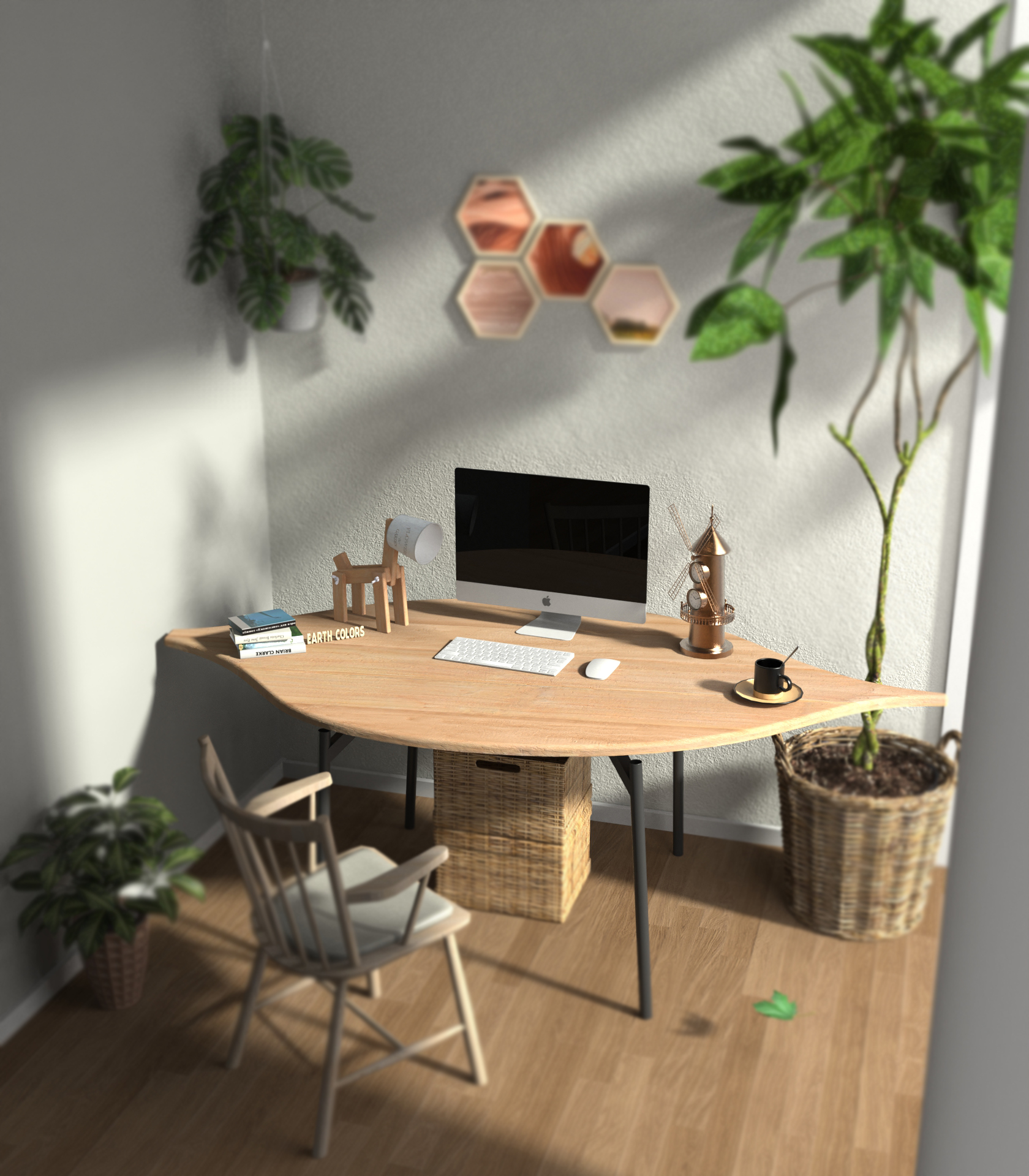 EARTHCOLORS selects the Working desk for home