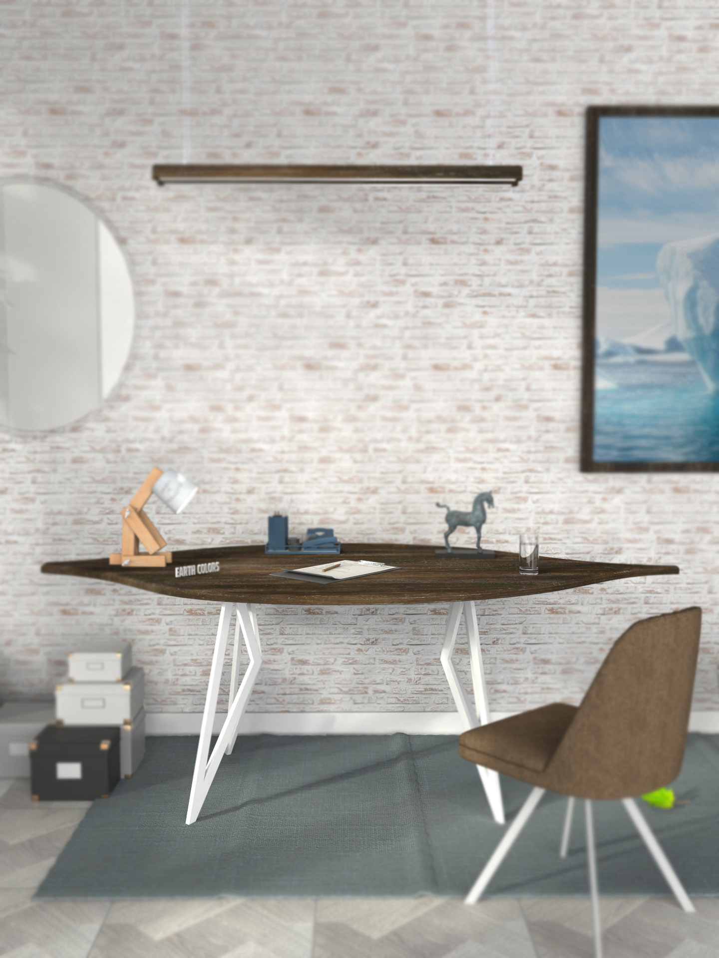 Locate Writing table at EARTHCOLORS