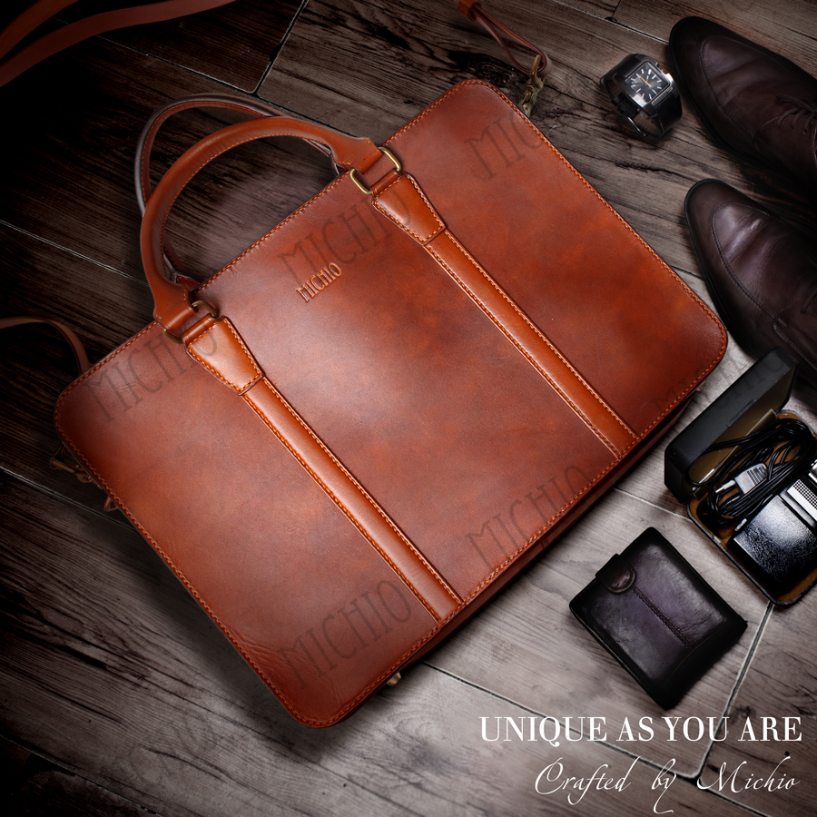 Patina best mens leather laptop bag