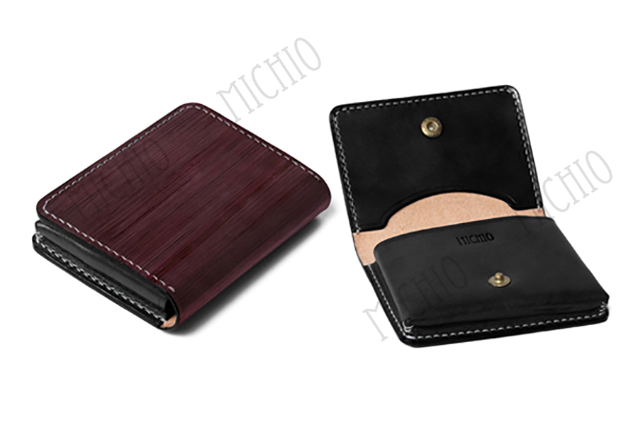Patina custom leather card holder
