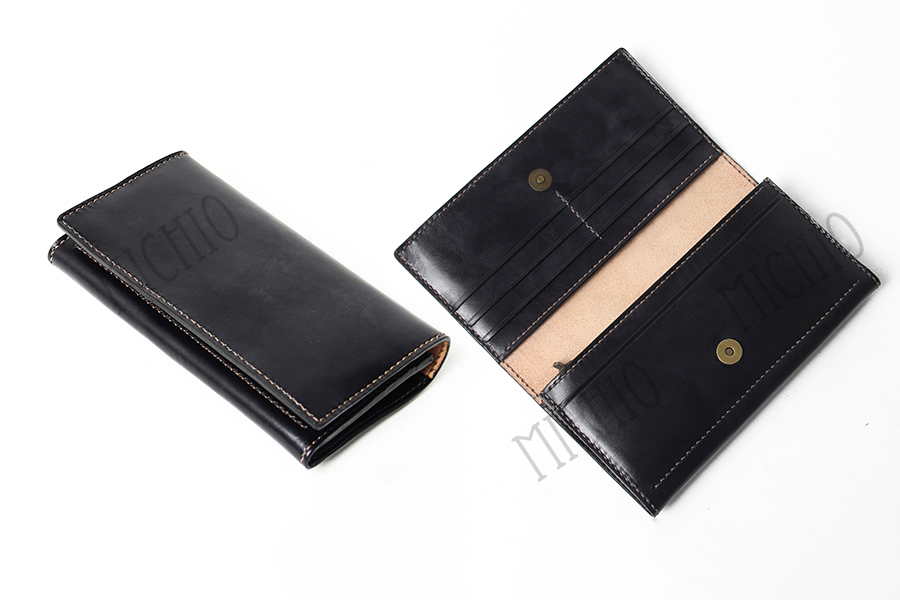 Patina customised leather wallet