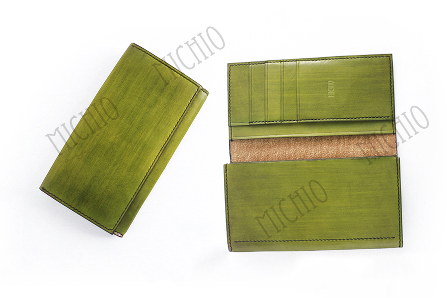 Patina full grain leather wallet