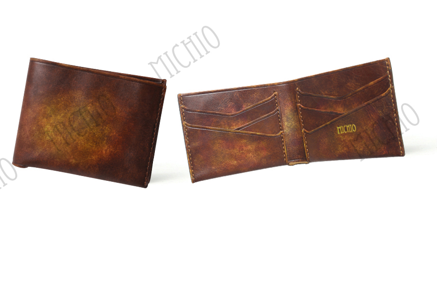 Patina italian leather wallets mens