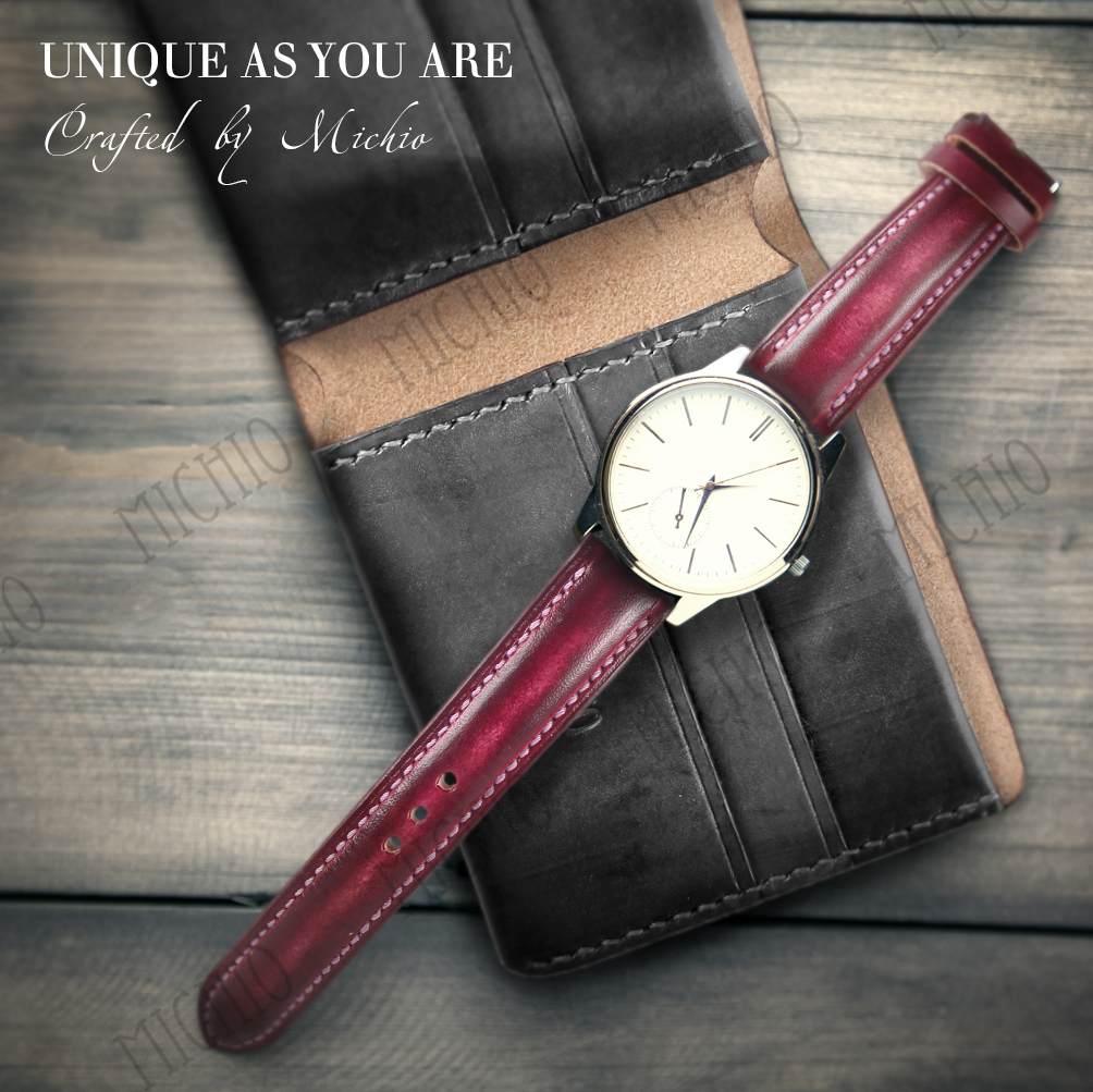 Patina ladies leather strap watches