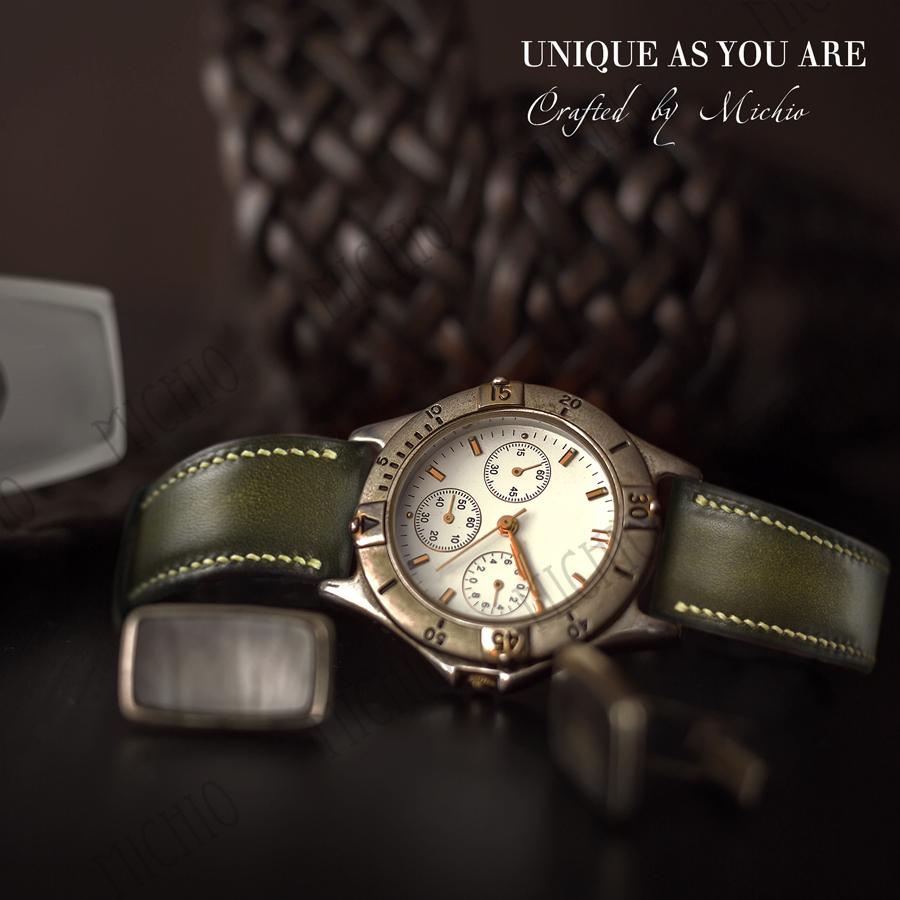 Patina leather band