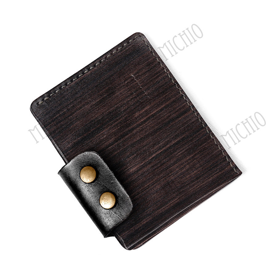 Patina leather card case womens