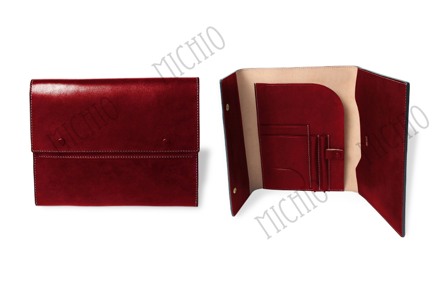 Patina leather ipad case