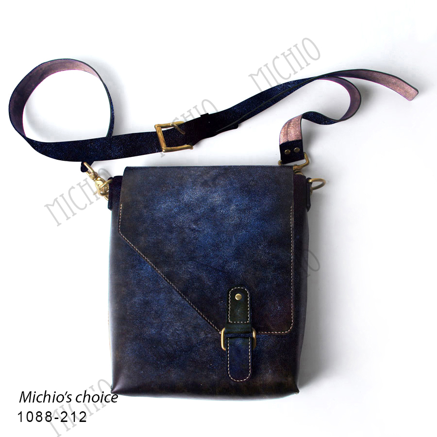 Patina leather satchel bag men’s