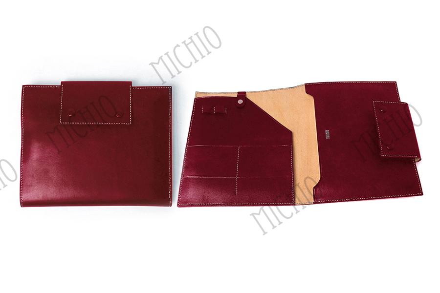 Patina leather tablet case