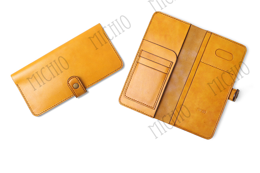 Patina leather travel document holder mens leather passport wallet 1