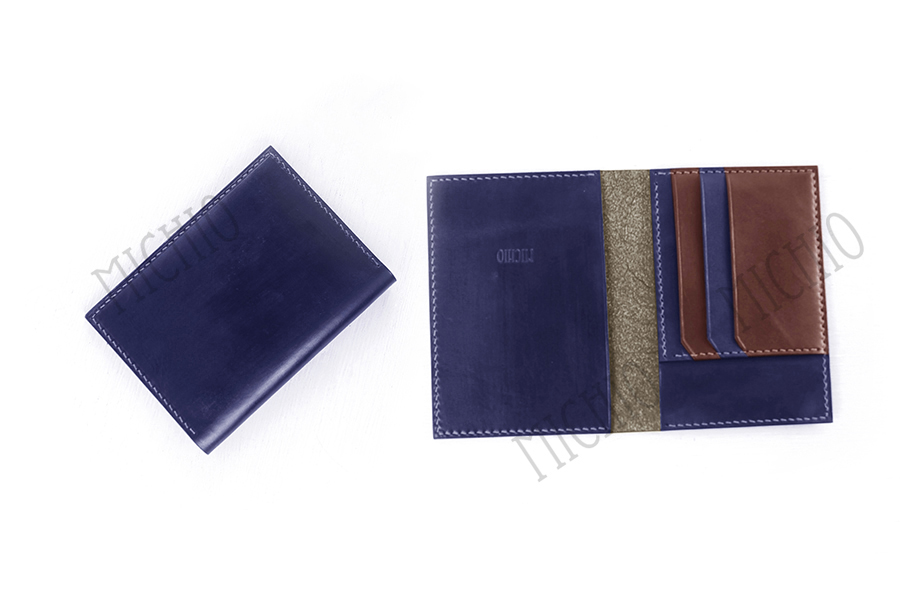 Patina leather travel document organizer men's passport wallets leather