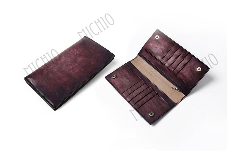 Patina leather wallet price