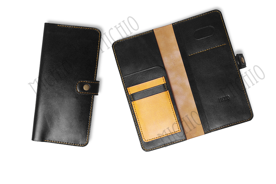 Patina mens leather travel wallet mens leather passport holder 1