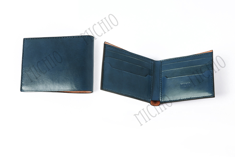 Patina mens monogrammed leather wallet