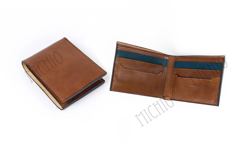 Patina mens thin leather wallet