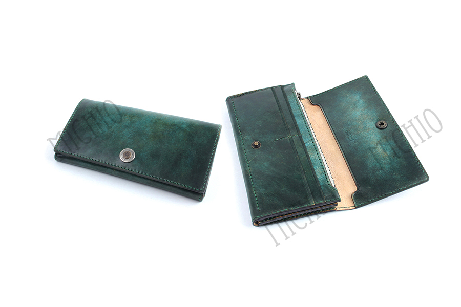 Patina minimalist leather wallet