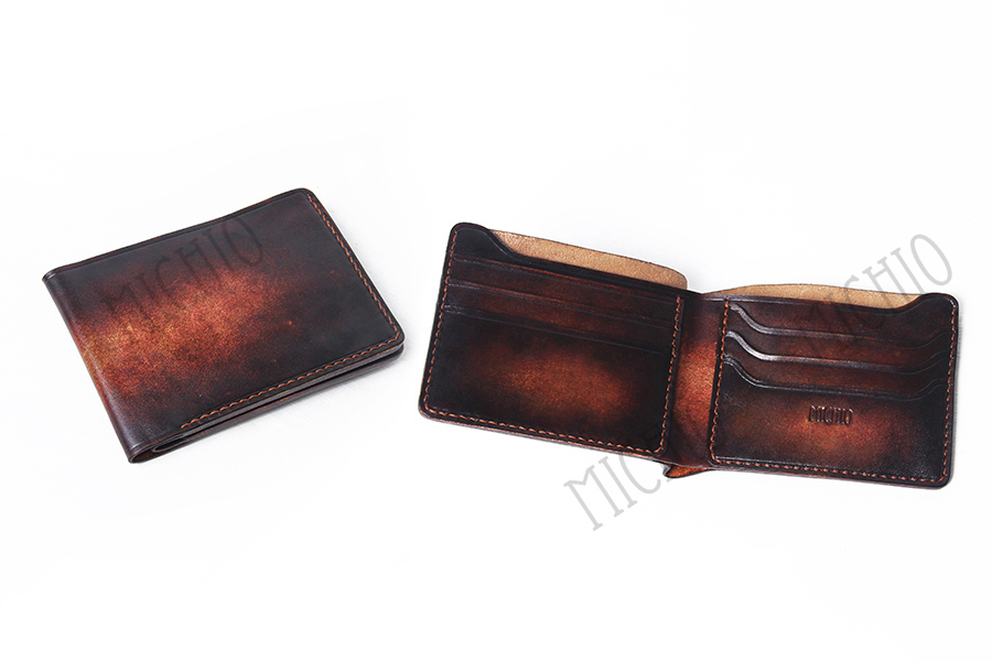 Patina personalised mens leather wallet