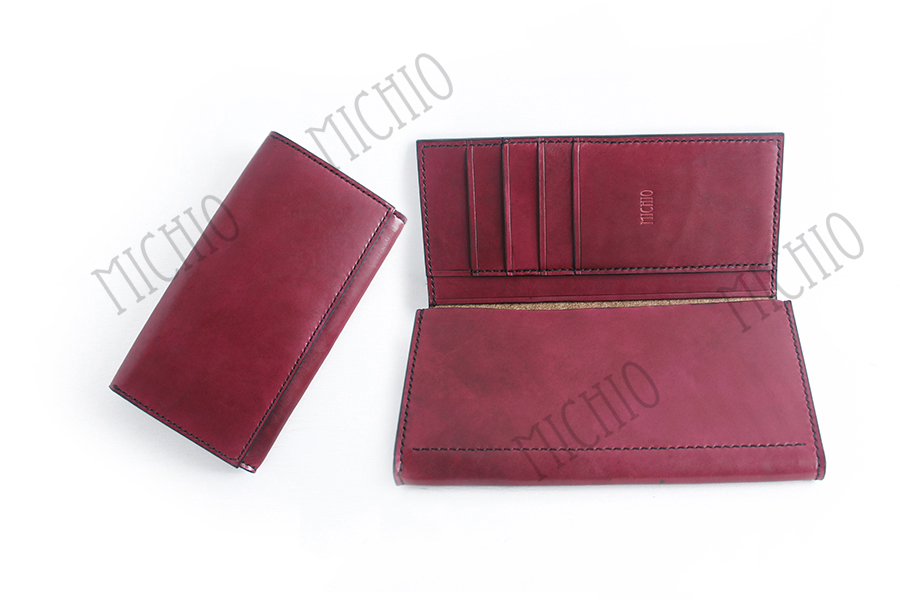 Patina slim leather wallet