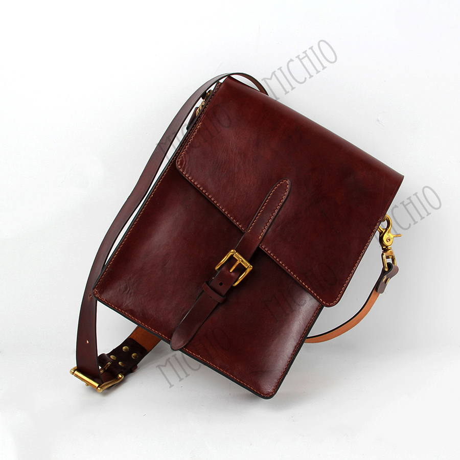 Patina small leather bags for men