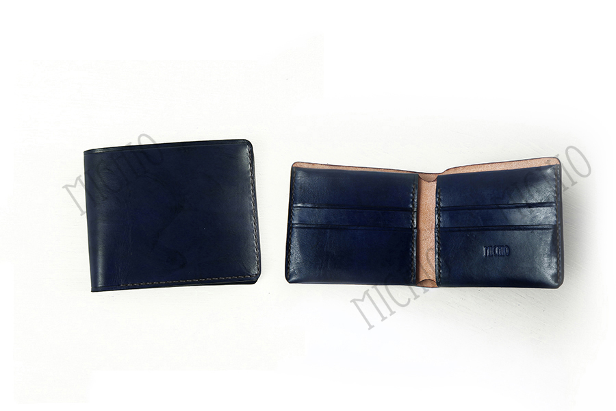 Patina vintage leather wallet mens