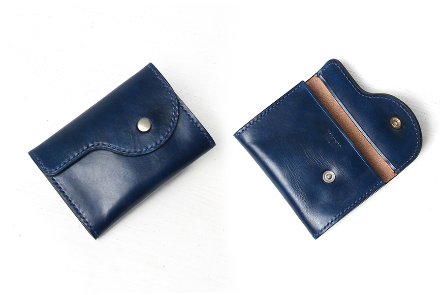 Patina wallet card holder leather