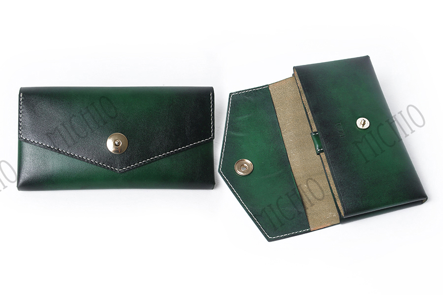 Patina women's leather zip around wallet