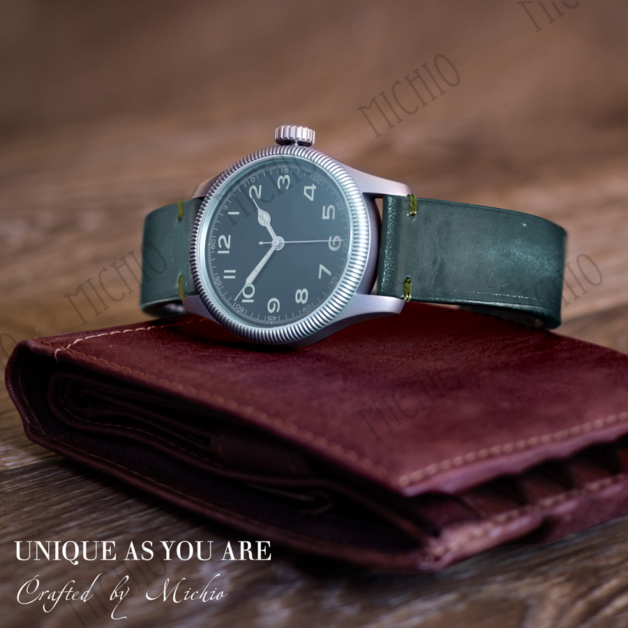 Patina women's watch leather band